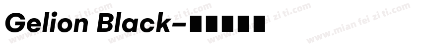Gelion Black字体转换